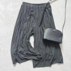 キューティーブロンド◇プリーツガウチョパンツ スカンツ カジュアル オフィス L