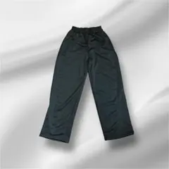 リラックス スウェットパンツ きれい見え 男女兼用 ポケット付 ブラック M