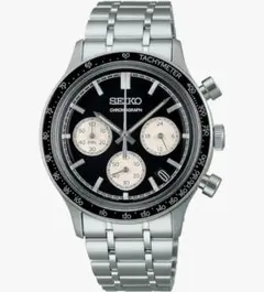 【美品】SEIKO　クロノグラフ　SBTR055　ブラック　3年保証付き