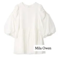 【出品8/1まで】Mila Owen 肩スリット袖ボリュームペプラムチュニックのサムネイル