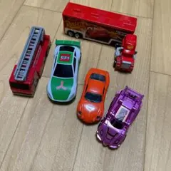 ミニカーセット ライトニング・マックィーン トレーラーなど　5台セット