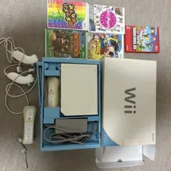 ニンテンドーwii 本体　ソフト5本とヌンチャク2本セット