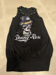 Denny Rose スカルプリント タンクトップ ブラックのサムネイル