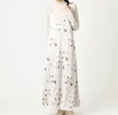 【mystic】花柄 キャミワンピース ロング丈