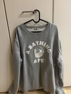 momo様専用 A BATHING APE スウェット グレー M - メルカリ