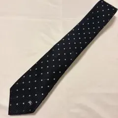 こ*い様 BURBERRY BLACK LABEL ネクタイ ドット　ネイビー