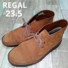 REGAL　23.5　リーガル　チャッカブーツ　スエード　ハイカット　本革のサムネイル
