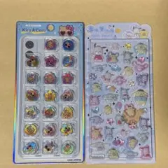 サンリオキャラクター　うるちゅる　POP SEAL キラコロおはじきシール　2枚