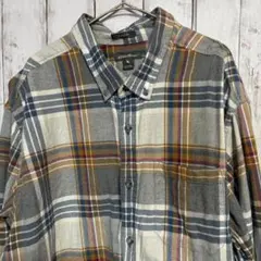 Eddie Bauer チェック柄 フランネルシャツ 2XL