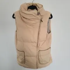 PLST ノースリーブダウンベスト 20020801 ベージュ　サイズ2