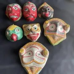 アフリカ民芸品 お面 - メルカリ