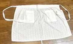 ちょびになりましたm(_ _)m 夏物❣️手作りエプロン　ブルー系お花ラスト ちょび様専用になりましたm(_ _)m 夏物❣️手作りエプロン ブルー系