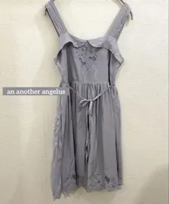 美品 an another angelus レース ワンピース ブルーのサムネイル