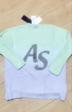 新品タグ付★アナスイミニ グラデーションニット　L130-140cm