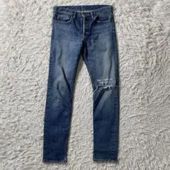 美品】マインデニム　スキニーパンツ　野口強さん　ダメージ加工　ストレッチ　M　7