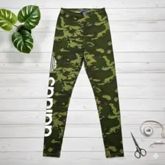 アディダス オリジナルス カモフラ 迷彩 レギンス タイツ M