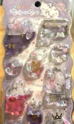 キラリン ウォーターinシール ストーン入り キラキラ 猫 うさぎ