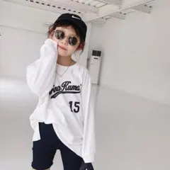 【新品未使用】英字デザインシンプルトップス 100サイズ