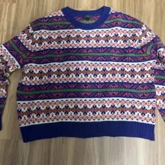 J.CREW カラフルニットセーター L古着 ヴィンテージ