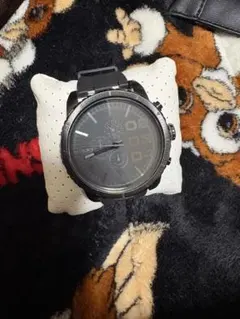 DIESEL ブラック アナログ・デジタル時計