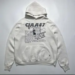 80s ラッセル USA製 プルオーバーパーカー L 白系 ☆7410