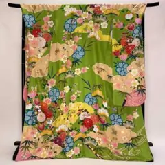 振袖 正絹 白 花柄 古典 美品 裄70㎝ 裄長 成人式 中古 D-140 - メルカリ