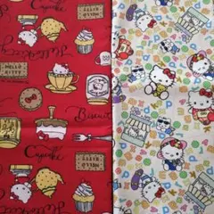 専用商品☆最後の１枚☆　希少　2020年製　ハローキティ　生地　はぎれ　レトロ