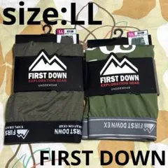 新品 ☆FIRST DOWN ☆ボクサーブリーフパンツ ☆2枚セット ☆LL