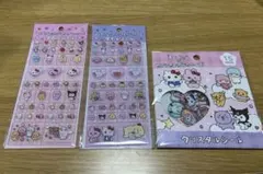 チェゴシム×サンリオキャラクターズ タイルシール クリスタルシール 3枚セット
