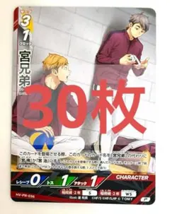 ハイキュー バボカ 宮侑 宮治 宮兄弟 限定プロモ Vジャンプ 30枚