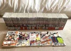ハイキュー全巻セット クリアカバー付き＋ガイドブック極＋小説(Ⅴ、Ⅹ、Ⅻ、ⅩⅢ)
