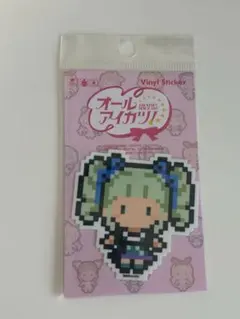 アイカツ ダイカットステッカー ピクセルアートステッカー 藤堂ユリカ シール