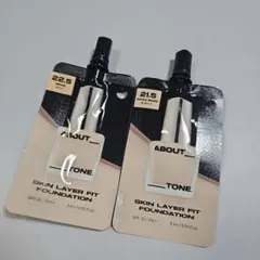 ABOUT TONE ファンデーション 21.5・22.5の 2個セット