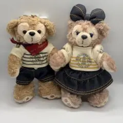 ダッフィー シェリーメイ ぬいぐるみバッジセット デニムコーデ TDS限定