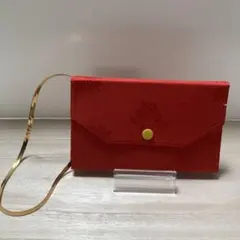 赤い封筒型 マスクケース ケース 小物入れ レディース