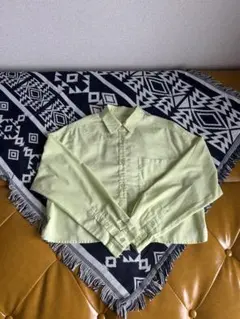 GU 長袖シャツ ショート丈