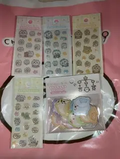 ちいかわベビー　ミニミニぷっくりシール　4種　おしりもっちりフレークシール