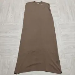 any sisノースリーブ ロングワンピース ブラウンのサムネイル