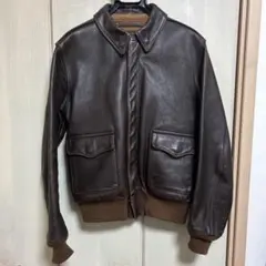 The REAL McCOY’S A-2ジャケット 36 ダーク ブラウン 短丈