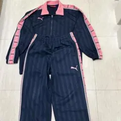 PUMA ジャージ セットアップ ネイビー×ピンクのサムネイル