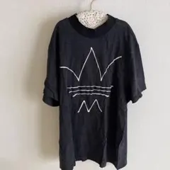 アディダスオリジナルス　ダークグレー 半袖Tシャツ