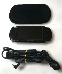 SONY PSP 本体 ブラック 専用ケース付き ゲームカセット5本付き - メルカリ