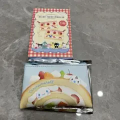 サンリオキャラクターズ　フラットミニポーチ　ケーキシリーズ　シナモン　②