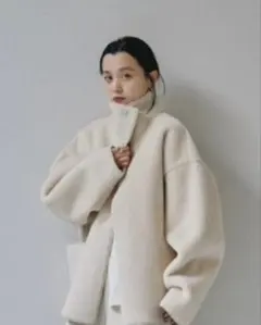 TODAYFUL Standcollar Boa Jacket36 値下げあり