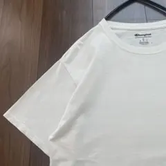 Champion★Tシャツ★無地★ワッペンロゴ★ホワイト★Mのサムネイル
