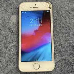 iPhone5s ME336J/A 32GB 画面割れ ゴールド