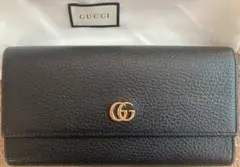 ✨極美品　希少✨グッチ　長財布　コンチネンタル　マーモント　パール　レザー GUCCI(グッチ) コンチネンタルウォレット GGマーモント長財布