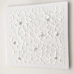 現代アート、原画、テクスチャーアート、ニュアンス、ホワイト、おしゃれ、北欧