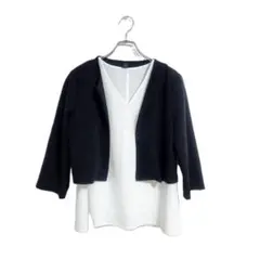 SHEIN セットアップ ジャケット フリルブラウス L 美品 フォーマル 通勤