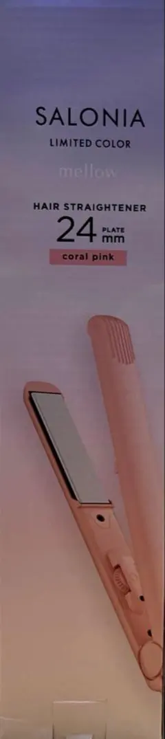 SALONIA ヘアストレートナー 24mm ピンク